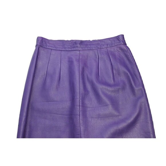 Elegant Purple Midi Skirt - Picture 2 of 9